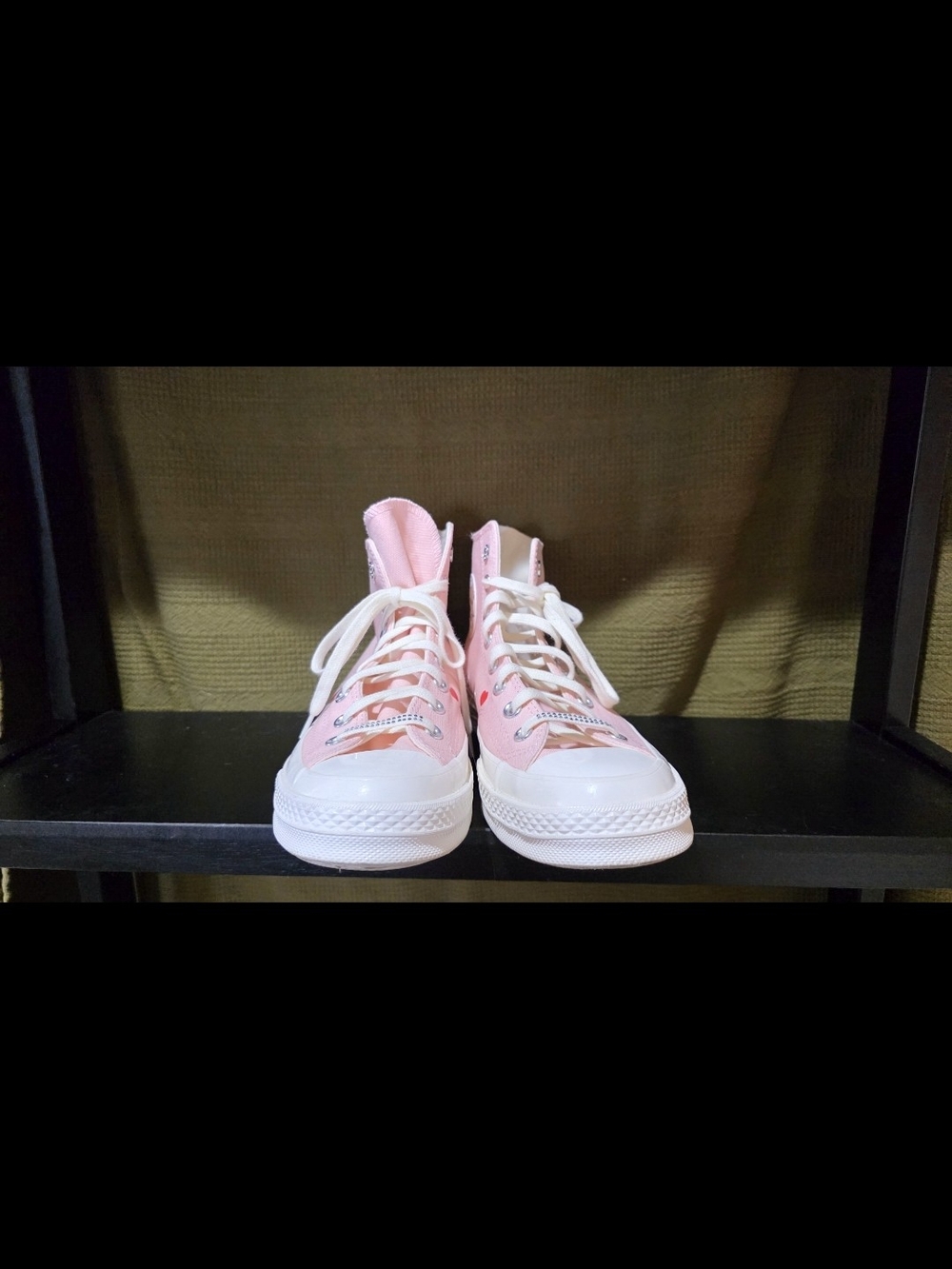 Converse Women's Pink High-Top Sneakers with White Accents